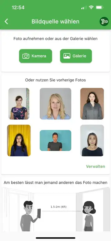 Aplicația 7ID: German Passport Photo Maker